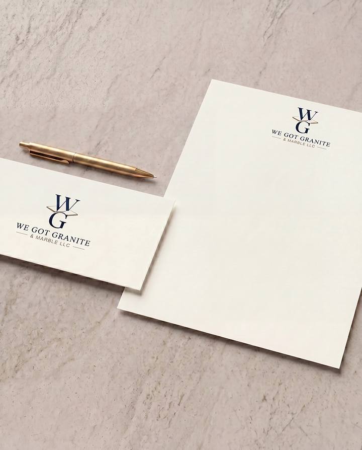 We Got Granite and Marble stationery design